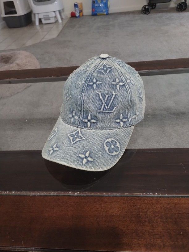 Denim Louis Vuitton Ballcap L-V Hat