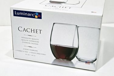 Luminarc NEW 4 Wine Glasses 