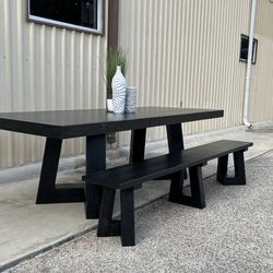 Custom Dining Table Farmhouse Country French Modern Rustic Solid Wood Set Restoration Hardware Insp Bench Hand Built Round Oval Counter Breakfast  