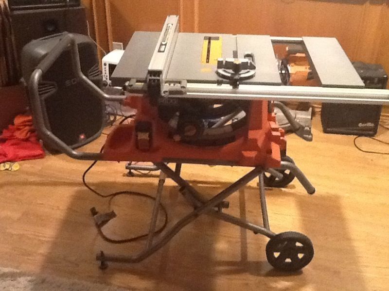 Ridgid R4513 Portable (wheeled) Table Saw, Like New