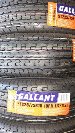 4 new tires st225 75 r15 10ply trailer $250