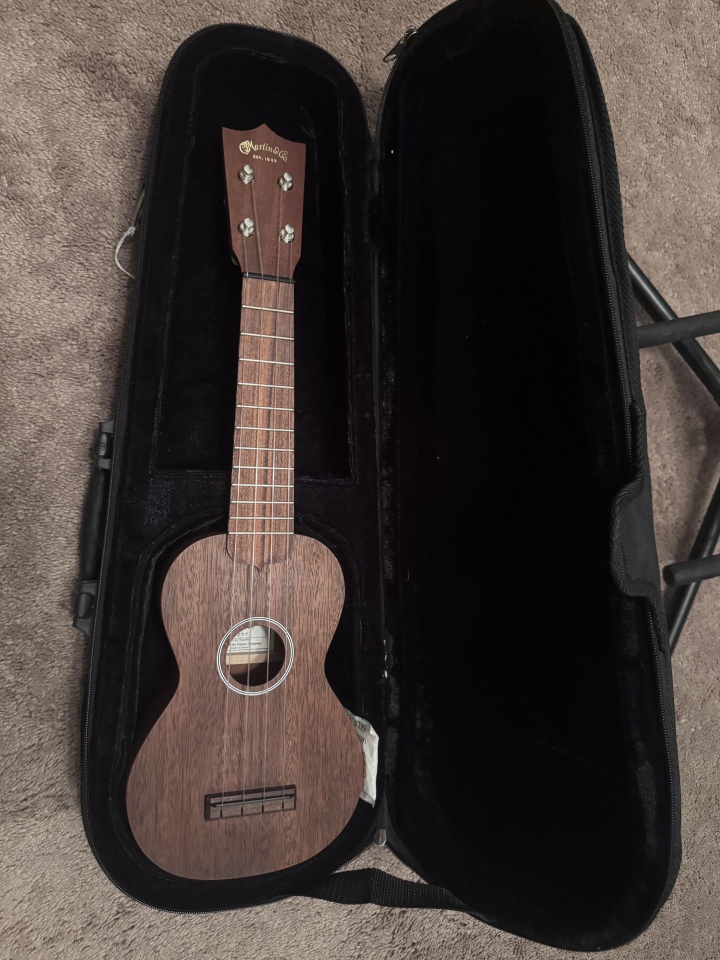 Martin S-O Soprano Ukulele – 2006 – Solid Sapele – Made in Mexico – Hard Case