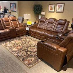 The Man-Den Gray Power Reclining Sofa And Loveseat
Ashley Furniture