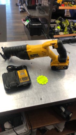 1003 Dewalt DCV517 20v Lithium Ion Variable Speed Reciprocating Saw W/ 5.0ah Battery & Charger 554127