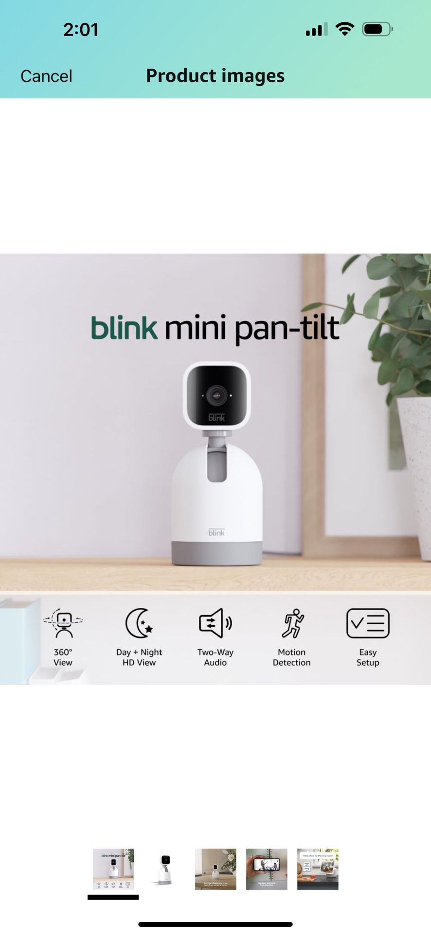 Blink Mini Pan Tilt 