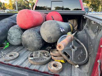 Mixed Gym Equipment Lot – Weights, Bags & More
