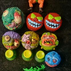 Vintage Madballs Kid Robot Galaxy Fighters Defenders Warrior Sungold Horned Devil Lot