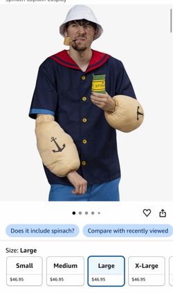 Popeye costume xxl