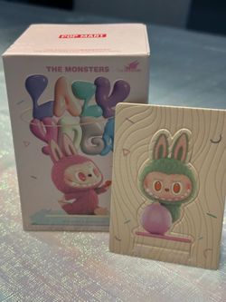 The monsters labubu yoga series figure