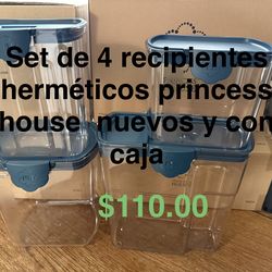 Recipientes herméticos 👉 princess house todo nuevo y con caja 📦