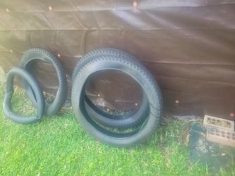 4 inch fat tires 3 of them 26 inches