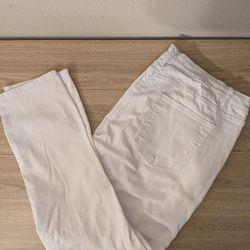 White Skinny Jeans Men Size 42x32