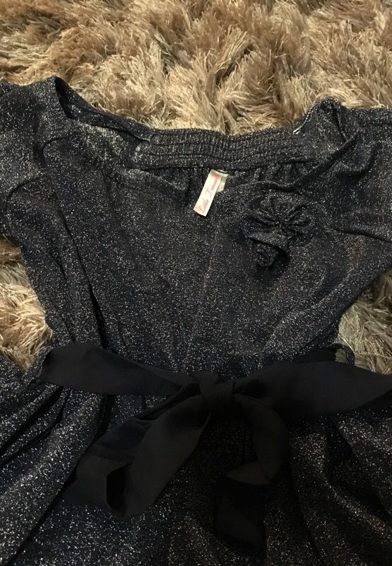Sparkly blue girls dress