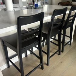 Target Black Barstools (4)