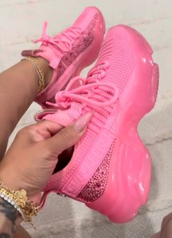 steve madden maxima pink sneakers