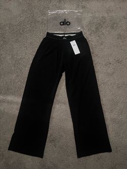 Alo Black Wide-Leg Pants New with Tags Size Large