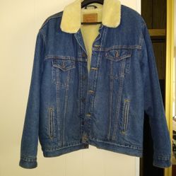 Levis Sherpa Fleece Lined Jean Trucker Jacket XXL