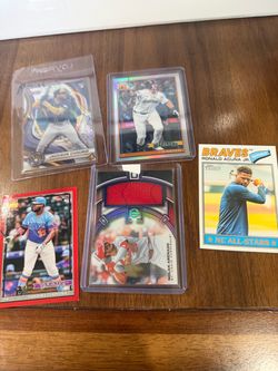 MLB Baseball Card Lot of 5