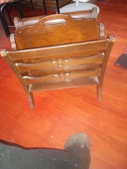 Sturdy Vintage Magazine Rack