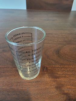 1960 measure glass