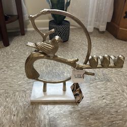 Brass bird decor
