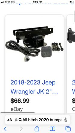 Tow Hitch For Wrangler jeep 2018 To 2023