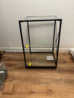 Free Glass Display Cabinet,Side Table Desk High