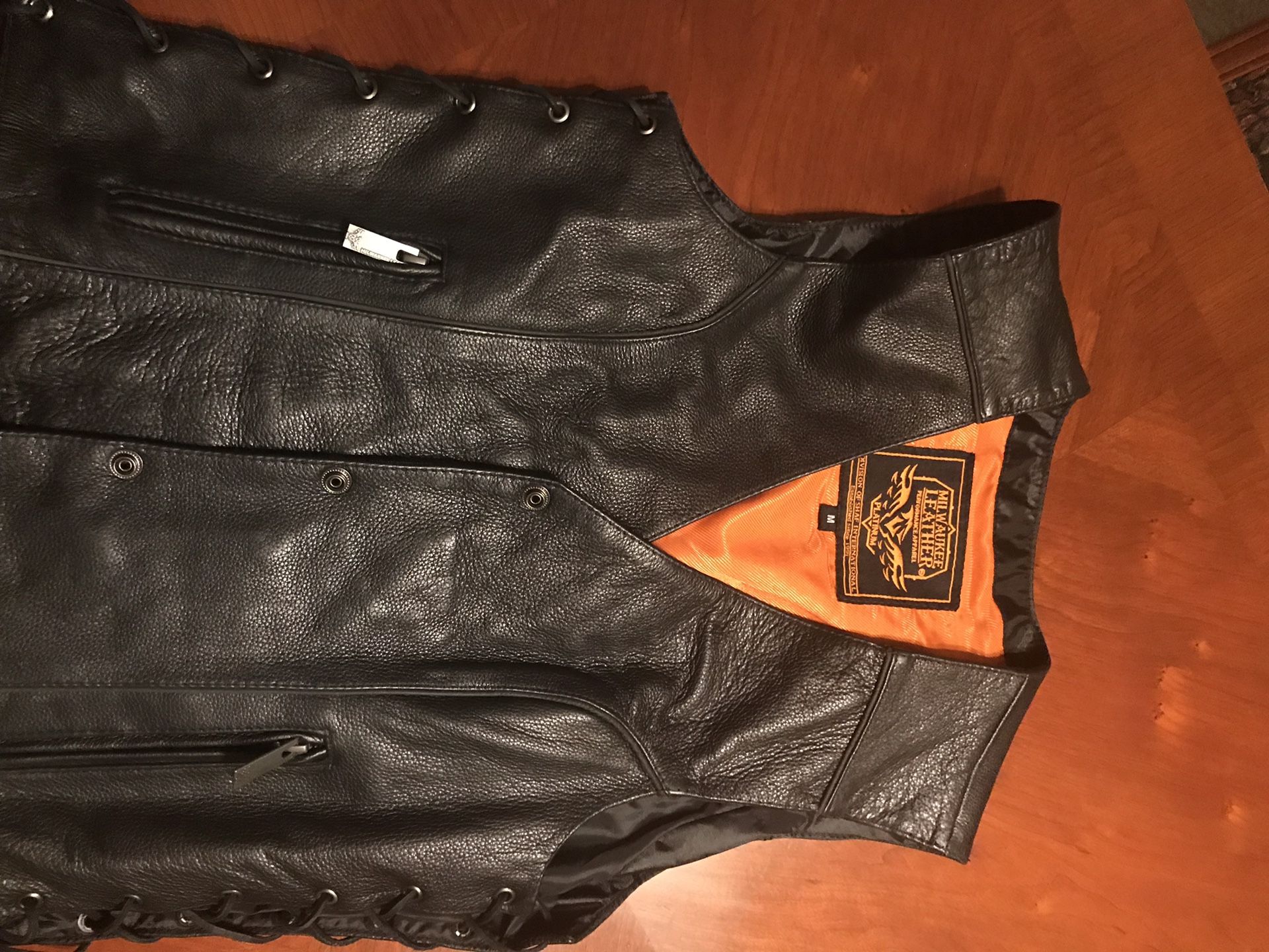 Leather vest