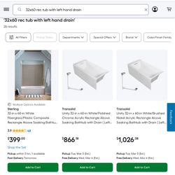 Drop In Bath Tub And Shower Enclosure [as Pictured]  New In The Box