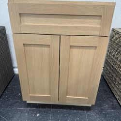 Kitchen Or Bathroom Bottom Cabinet  Natural Oak Solid Wood W24x23Dx34.5H 