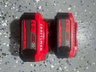 Craftsman 20v 4AH 2 Batteries BRAND NEW firm price