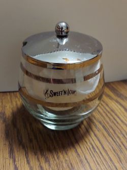 Sweet N Low Clear Glass Jar w/ Lid ( no spoon)