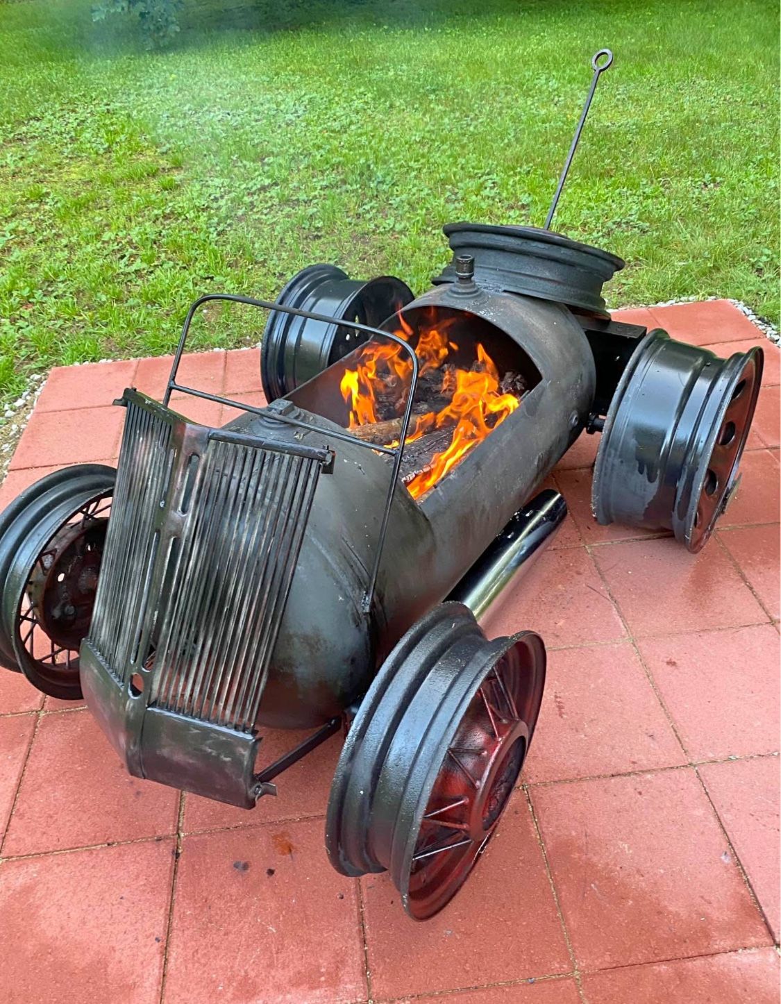 Rat Rod-fire-pit-custom