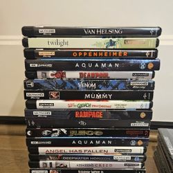 4k UHD Blurays - $10 Each