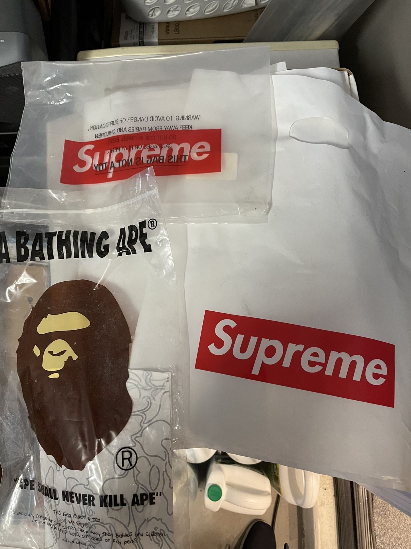 Supreme Plastic Tote Bags
