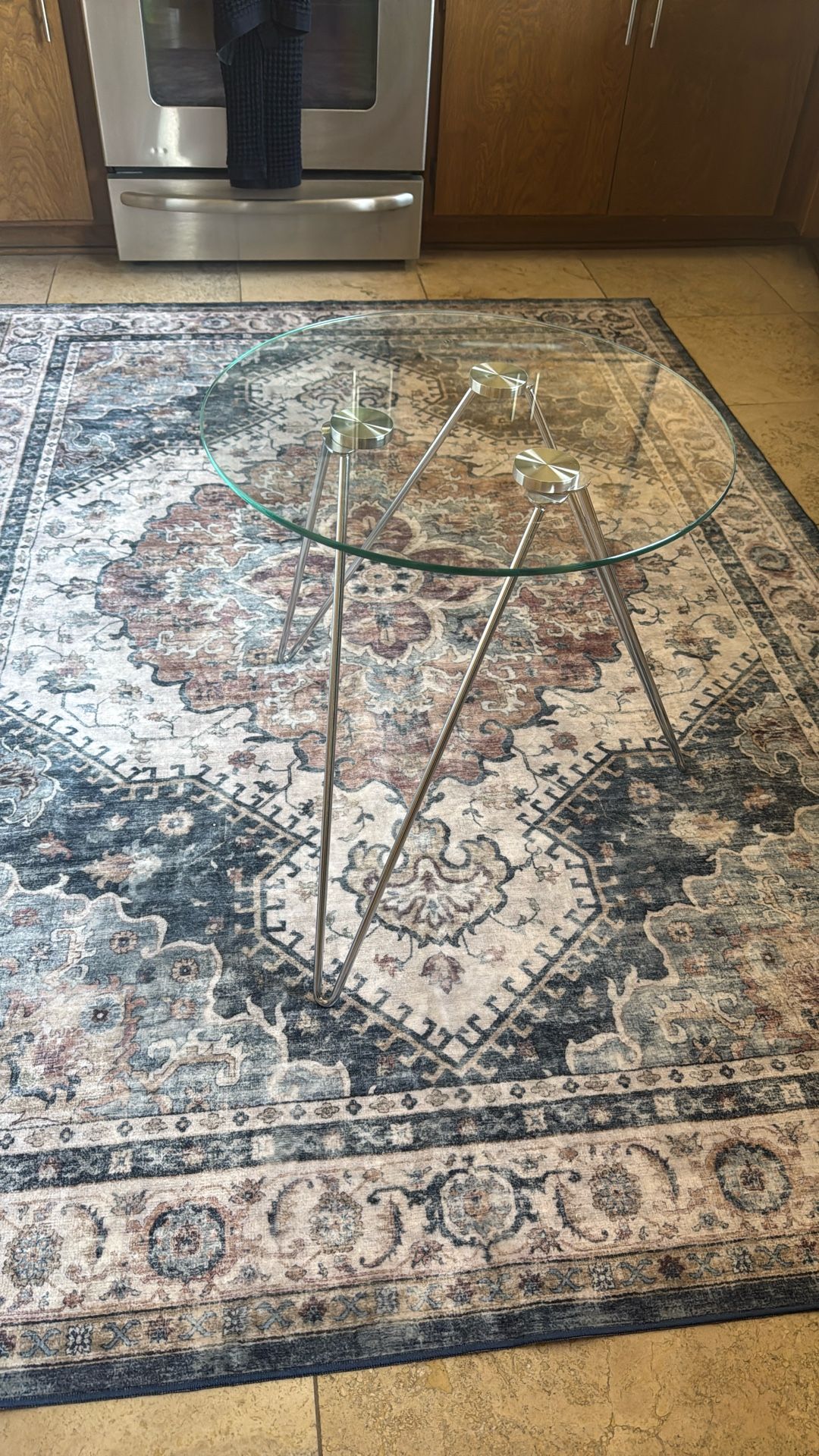 Glass Side Table 