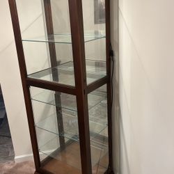 Wood Curio Cabinet 