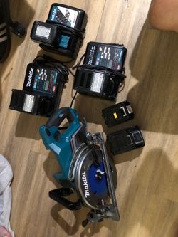 Makita Circular Saw, Chargers & Batteries