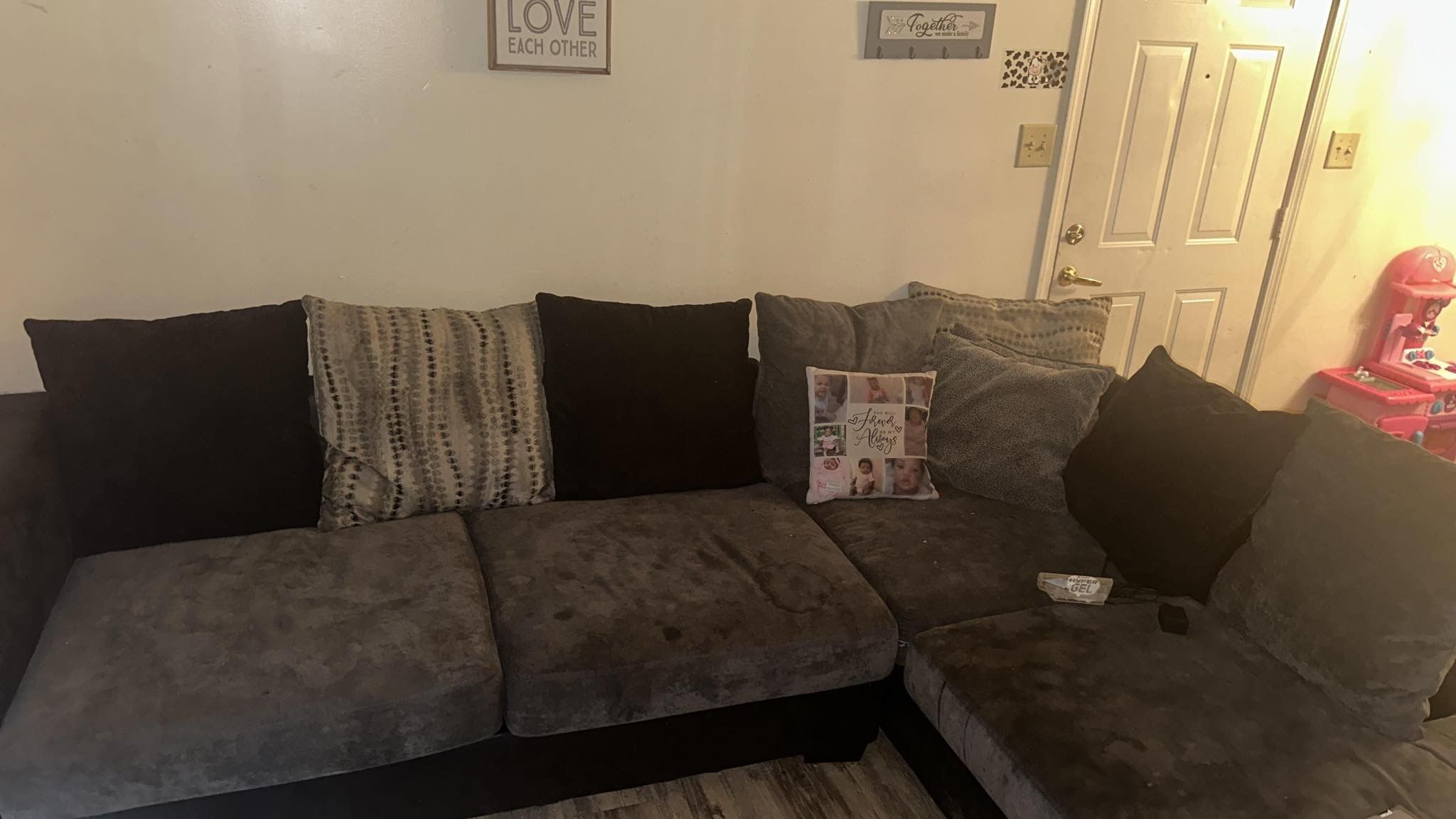 Grey Sectional Couch 