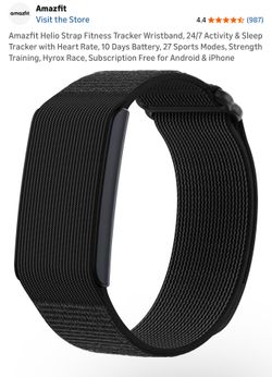Amazfit Helio Strap Fitness Tracker Wristband with 10 Day Battery Life