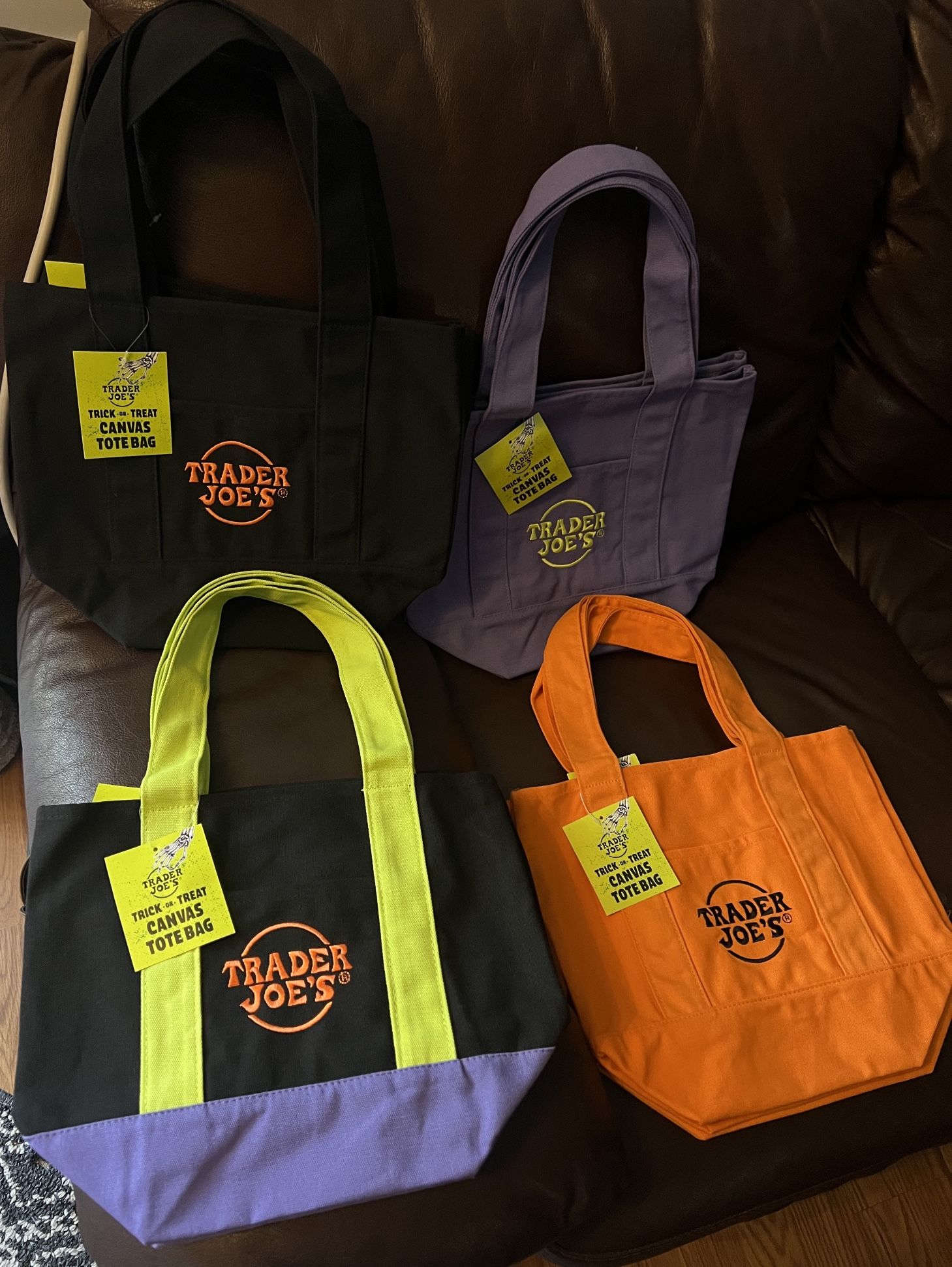 OCTOBER TRADER JOE’s TOTE BAGS 