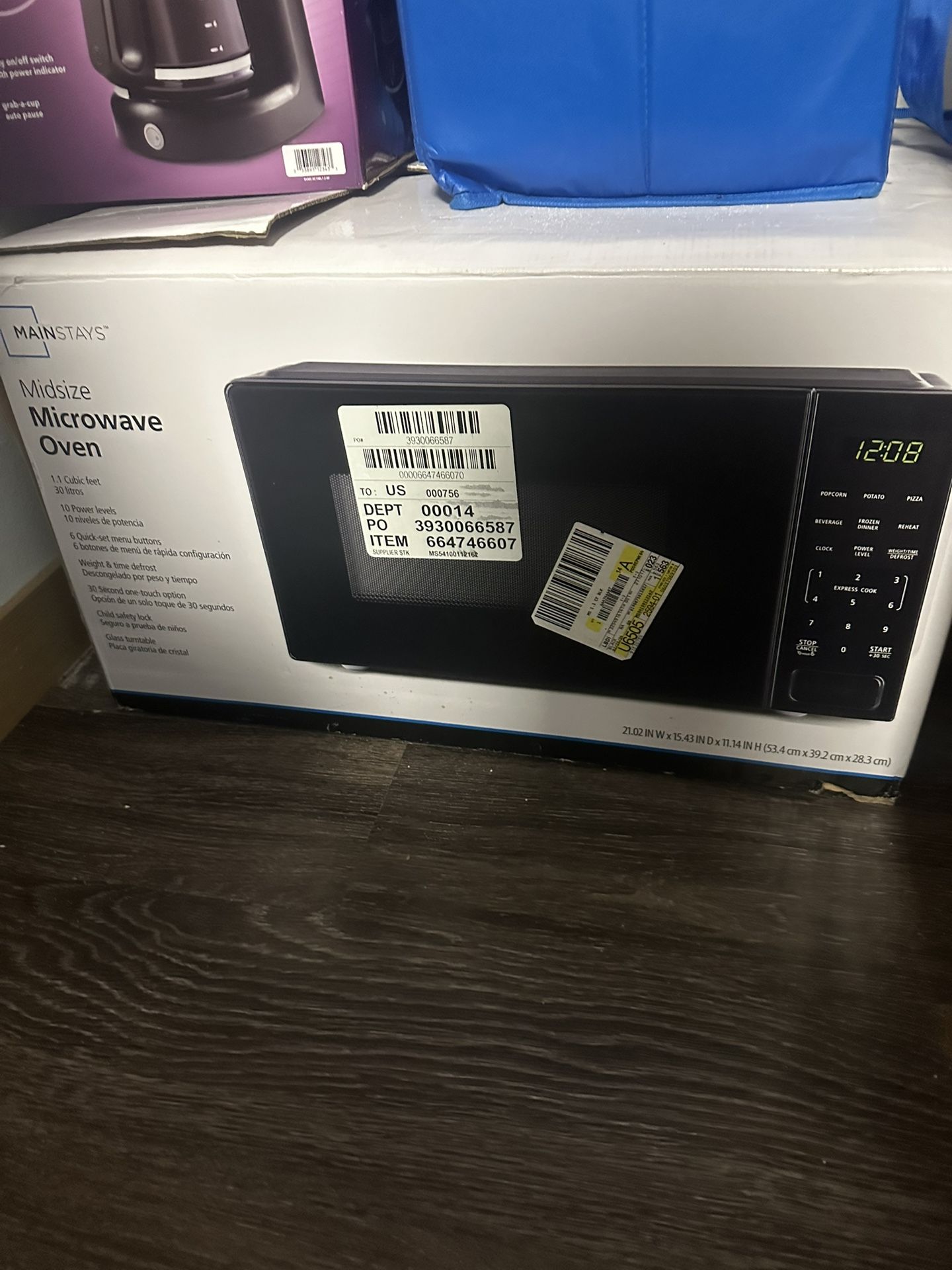 Microwave Big Size Black Color