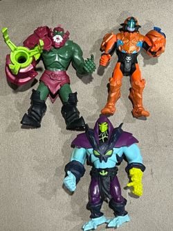 Masters of the Universe Trap Jaw & Skeletor & Man at arms Netflix MOTU 2000