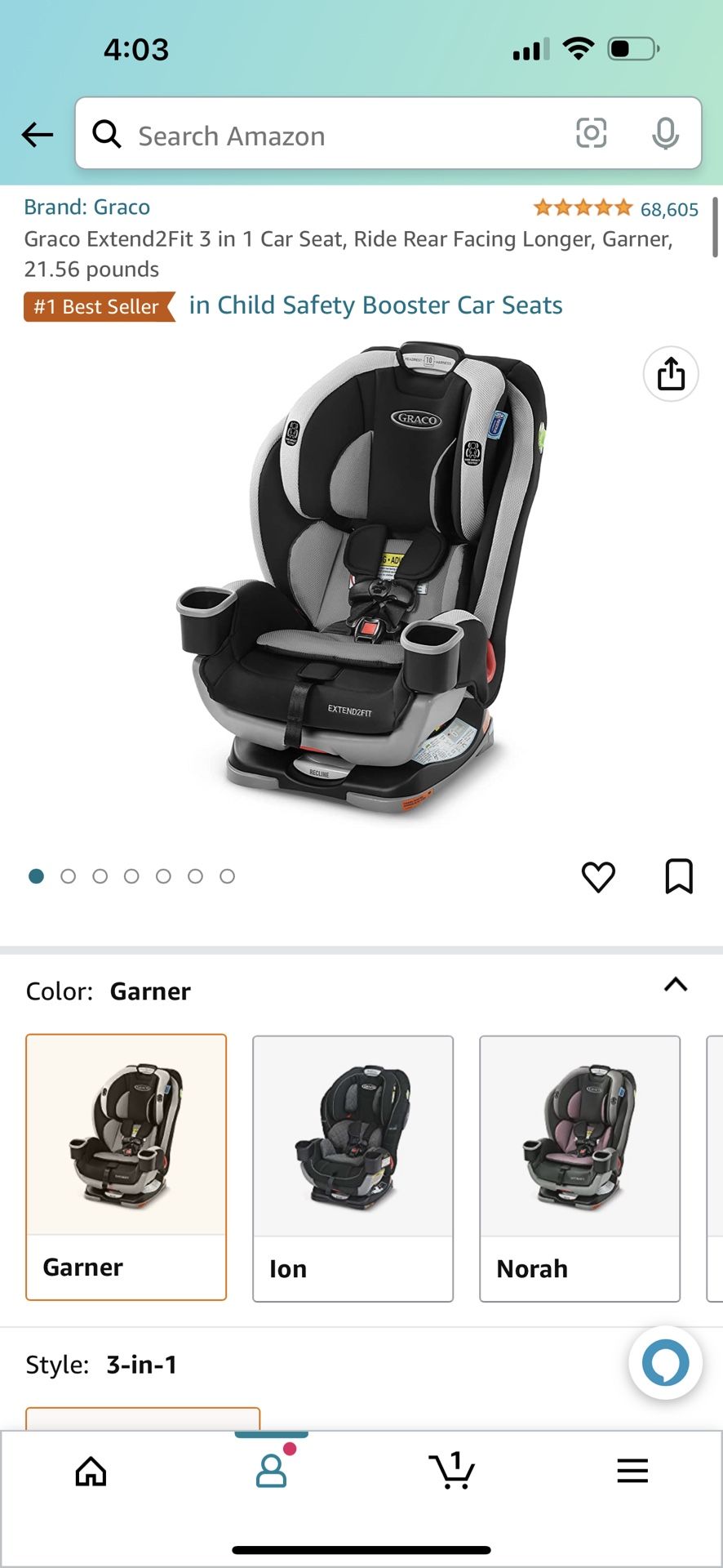 Graco Extend 2 Fit Car Seat Brand New In Box