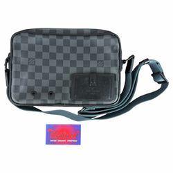 Louis Vuitton Damier Graphite Alpha Messenger Bag Crossbody Shoulder Bag N40188