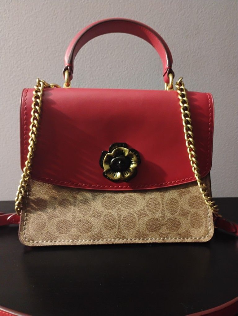 Coach Parker Rare  Bag In New  Condition