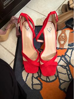 Red heels size 10