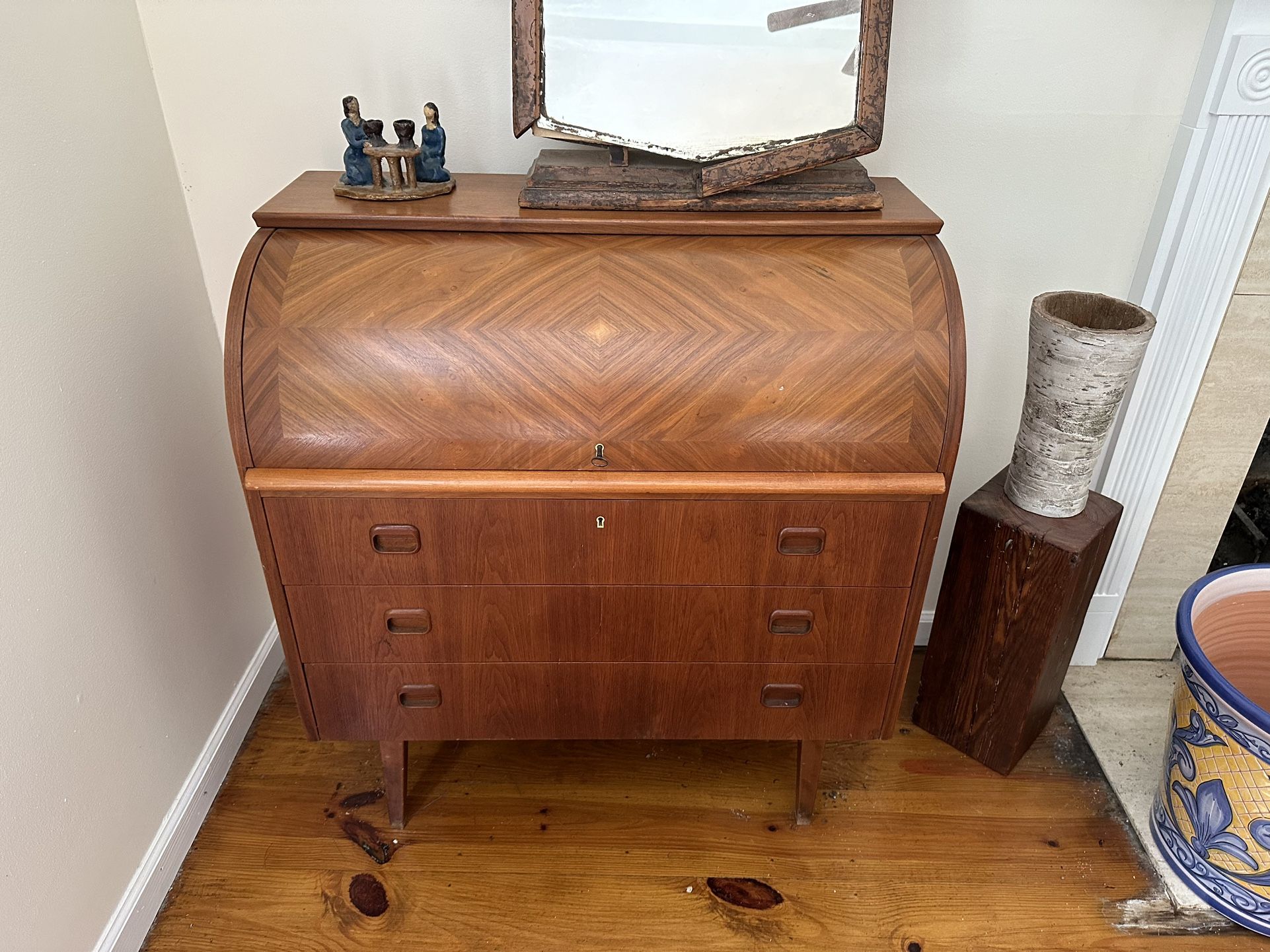 Antique Rolling Dresser