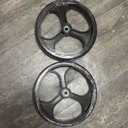 Rollator walker 8 inch rear wheel,Heavy Duty Rollator rear Wheel Assembly,8 i...