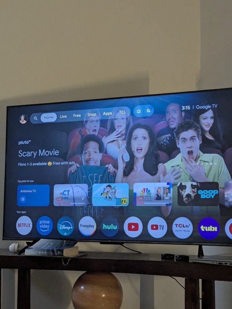 TCL 55 Inch 4k UHD Google TV 3 Days Old - With Box